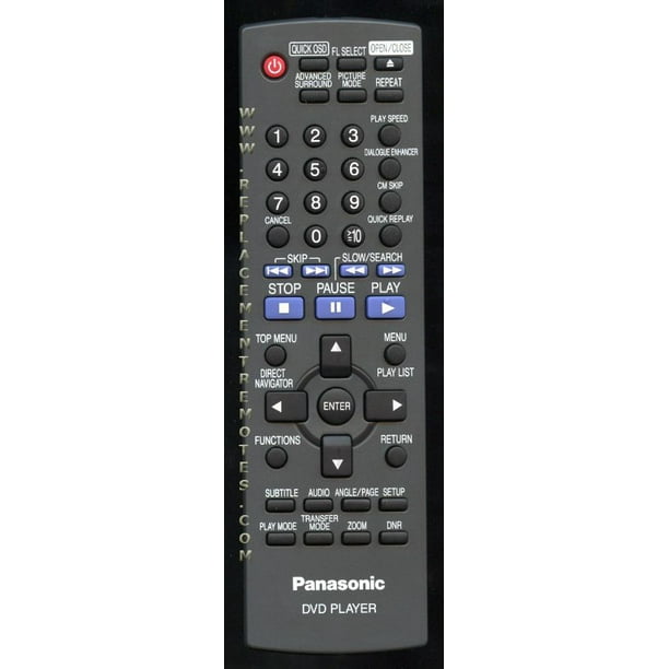 Panasonic EUR7631240 Remote 